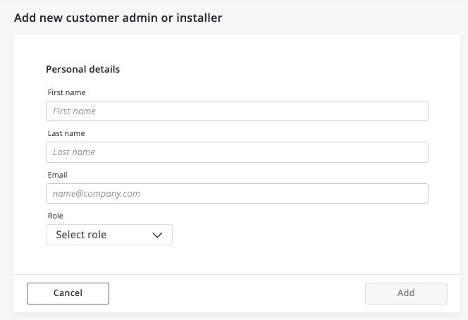 New admin